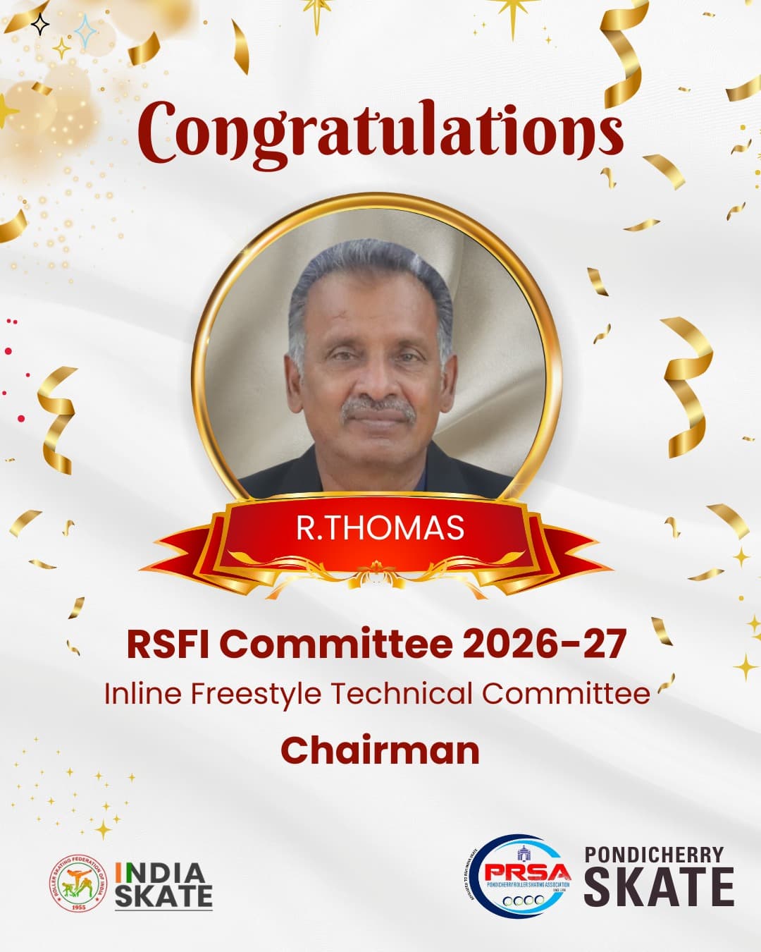 R. Thomas Appointed RSFI Inline Freestyle Technical Committee Chairman — 2026-27