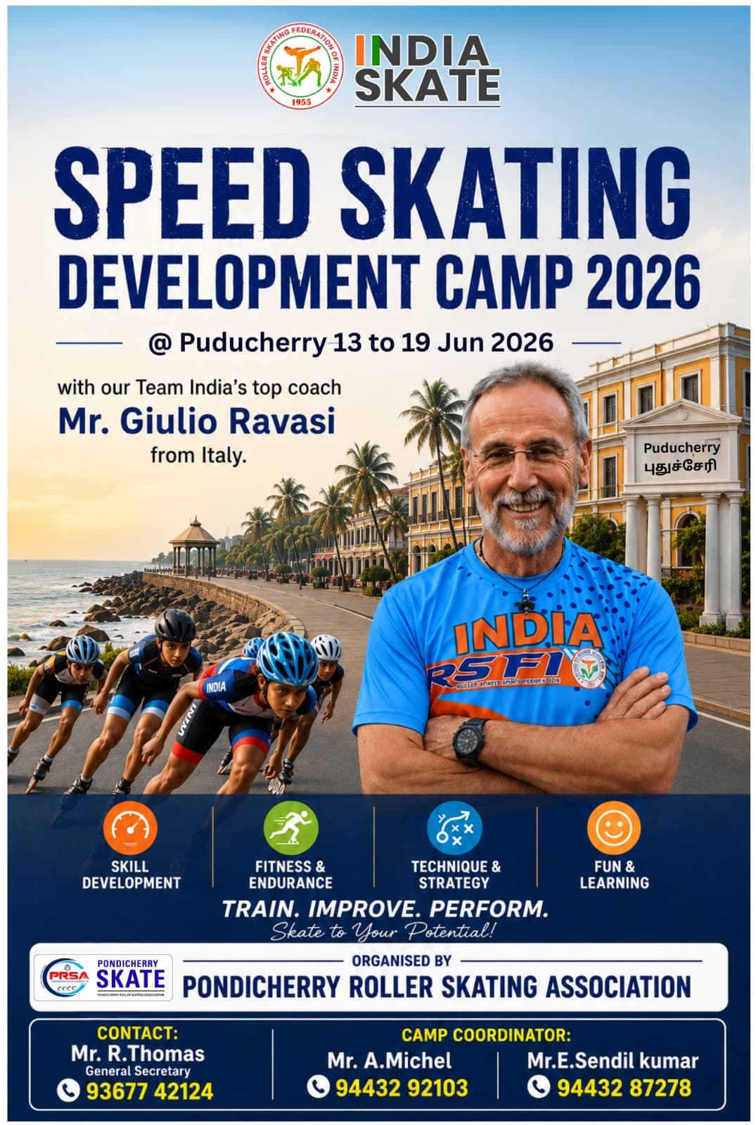 PRSA conducted Speed Skating Development Camp 2026.