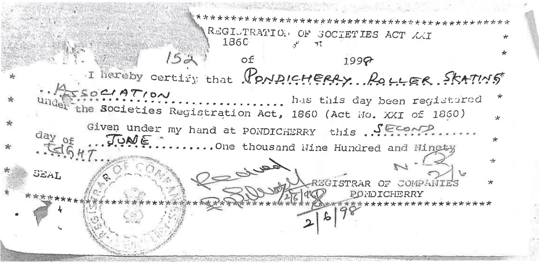 PRSA Registration Certificate Enlarged